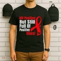 Hiv Awareness Red Ribbon World Aids Day Fighters T-Shirt thumb 6