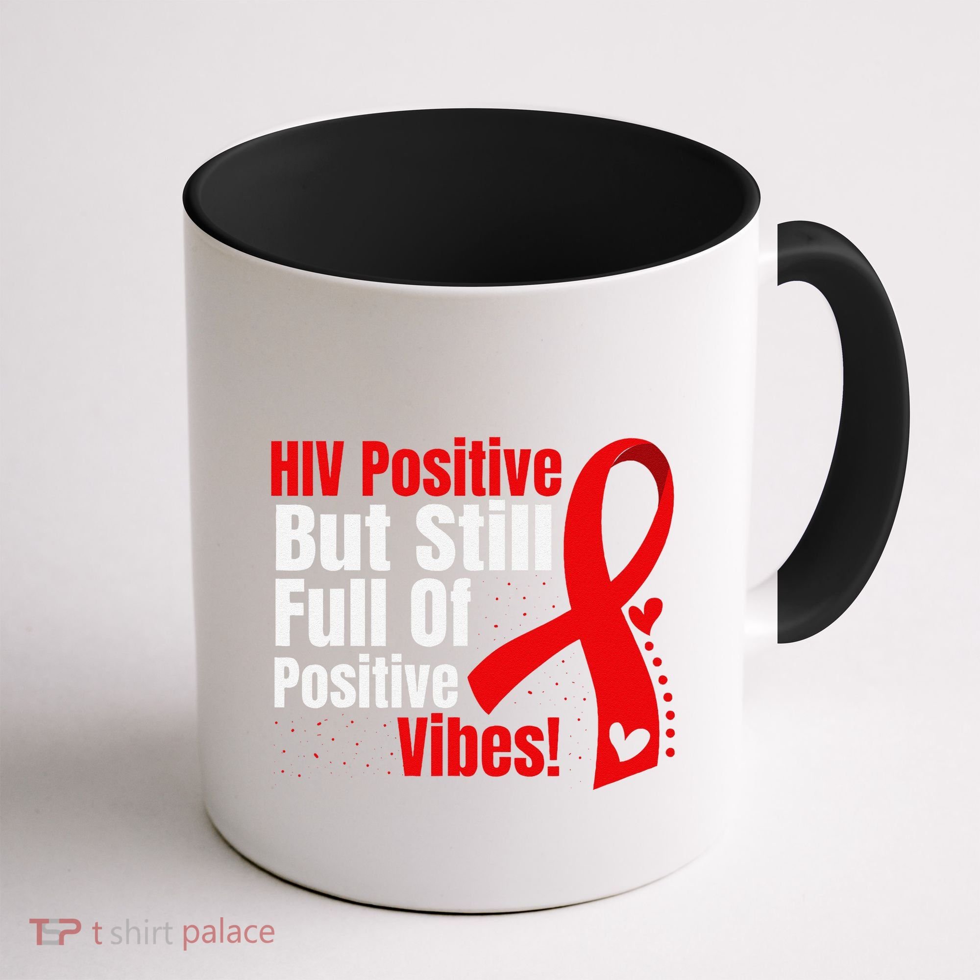 Hiv Awareness Red Ribbon World Aids Day Fighters Coffee Mug