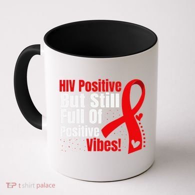 Hiv Awareness Red Ribbon World Aids Day Fighters Coffee Mug