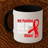 Hiv Awareness Red Ribbon World Aids Day Fighters Coffee Mug thumb 2