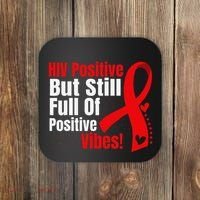 Hiv Awareness Red Ribbon World Aids Day Fighters Coaster thumb 0