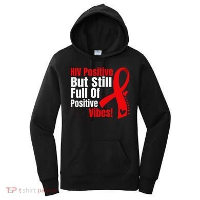 Hiv Awareness Red Ribbon World Aids Day Fighters Women's Hoodie