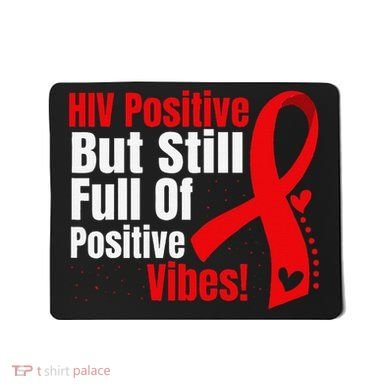 Hiv Awareness Red Ribbon World Aids Day Fighters Mousepad