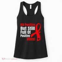Hiv Awareness Red Ribbon World Aids Day Fighters Women's Tank Top thumb 0