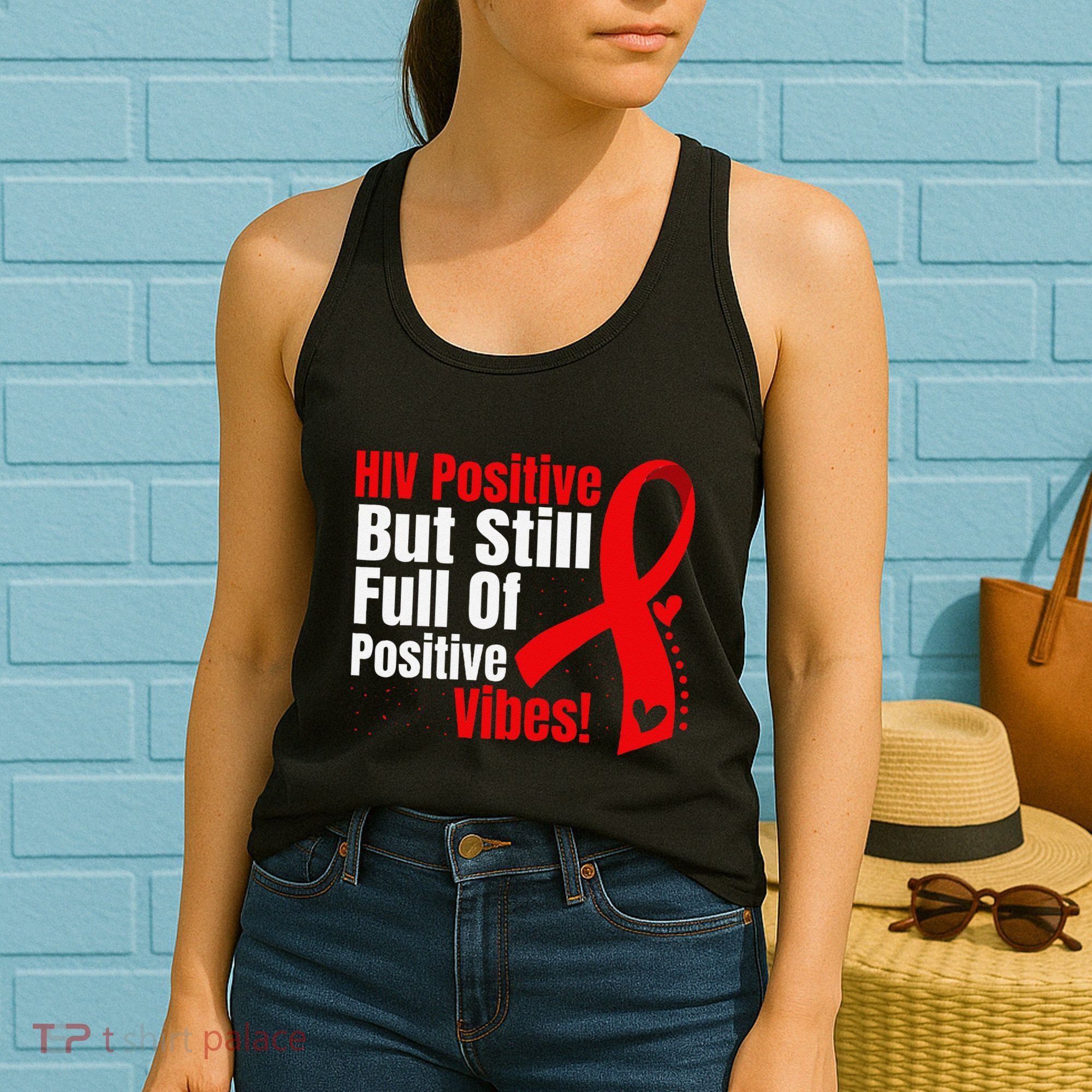 Hiv Awareness Red Ribbon World Aids Day Fighters Women's Tank Top