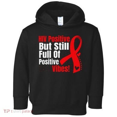 Hiv Awareness Red Ribbon World Aids Day Fighters Toddler Hoodie