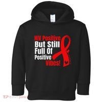 Hiv Awareness Red Ribbon World Aids Day Fighters Toddler Hoodie thumb 0