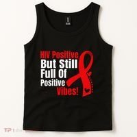 Hiv Awareness Red Ribbon World Aids Day Fighters Tank Top thumb 2