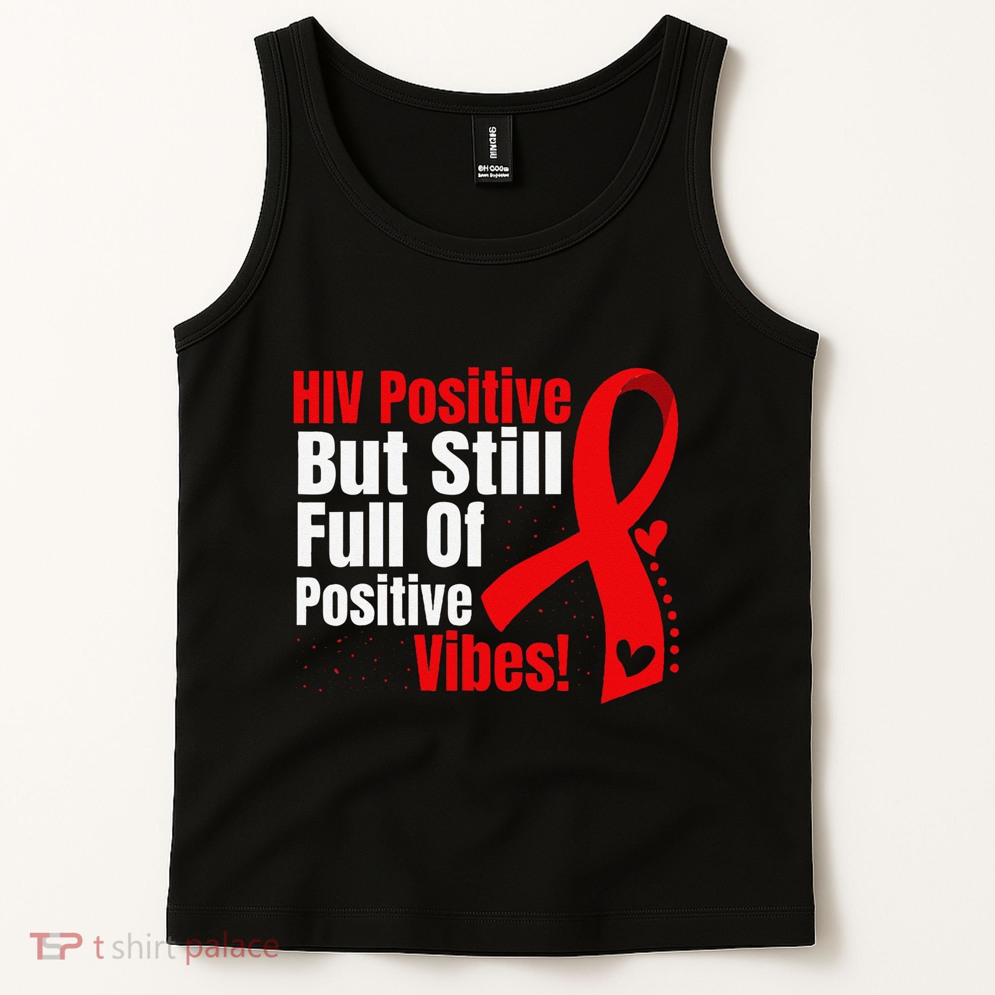 Hiv Awareness Red Ribbon World Aids Day Fighters Tank Top
