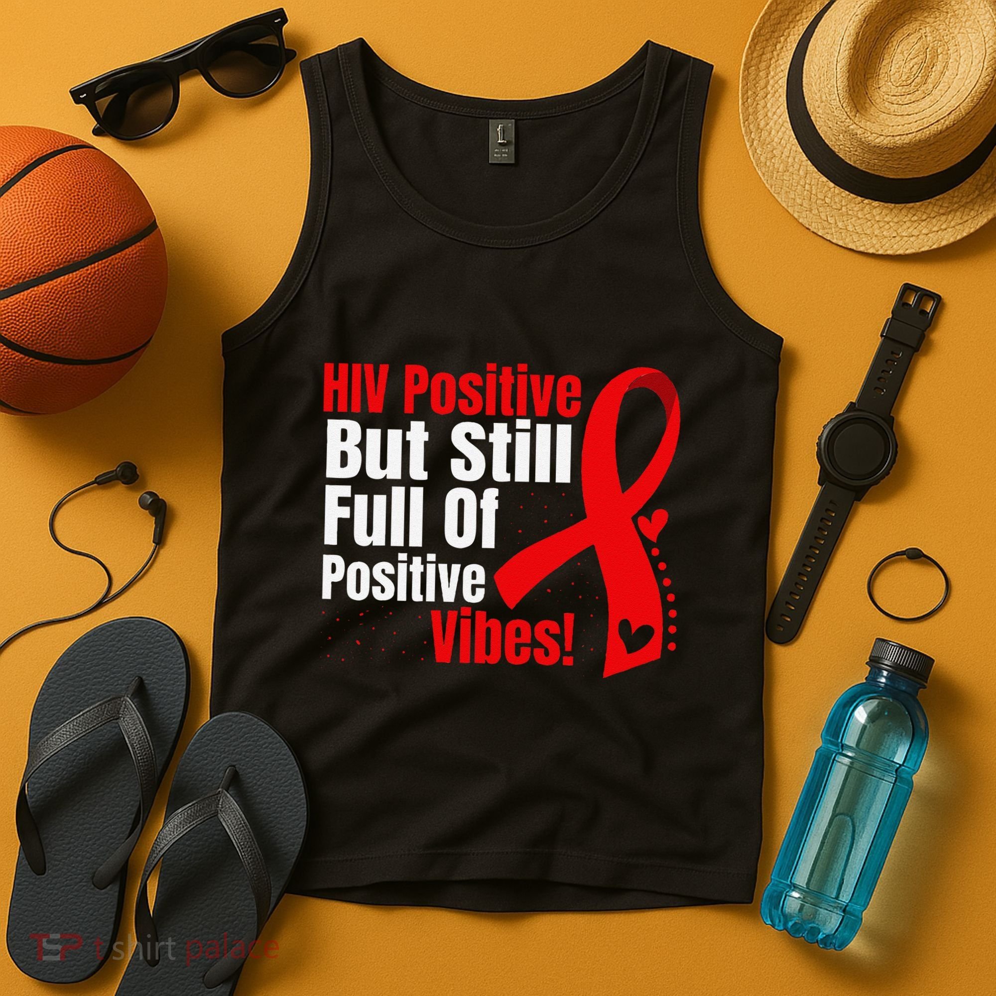 Hiv Awareness Red Ribbon World Aids Day Fighters Tank Top