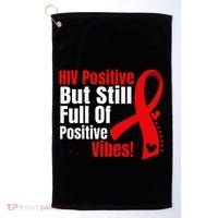 Hiv Awareness Red Ribbon World Aids Day Fighters Golf Towel thumb 0