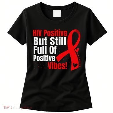 Hiv Awareness Red Ribbon World Aids Day Fighters Women's T-Shirt