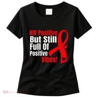 Hiv Awareness Red Ribbon World Aids Day Fighters Women's T-Shirt thumb 0
