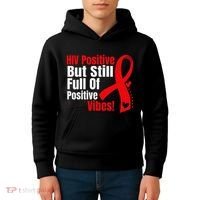 Hiv Awareness Red Ribbon World Aids Day Fighters Kids Hoodie thumb 4