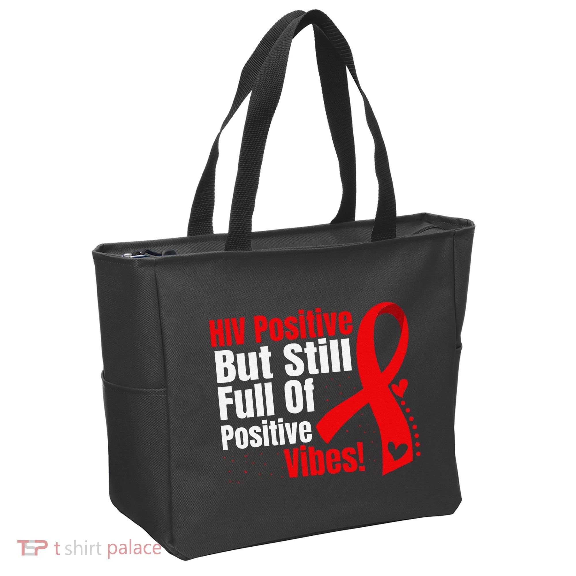 Hiv Awareness Red Ribbon World Aids Day Fighters Tote Bag