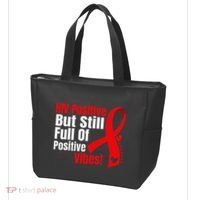 Hiv Awareness Red Ribbon World Aids Day Fighters Tote Bag thumb 3