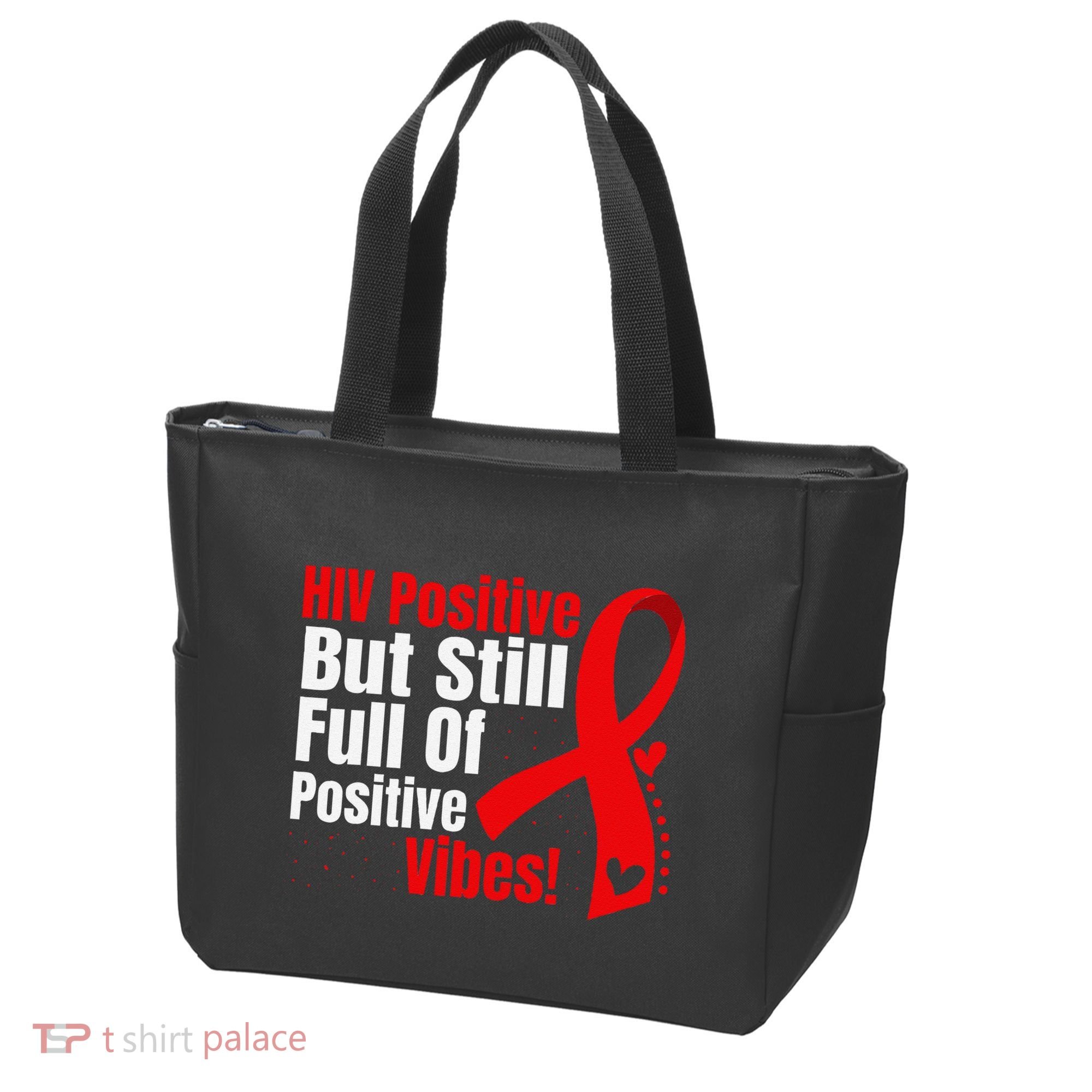 Hiv Awareness Red Ribbon World Aids Day Fighters Tote Bag