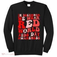 Hiv Awareness Red Ribbon World Aids Day Fighters Sweatshirt thumb 0