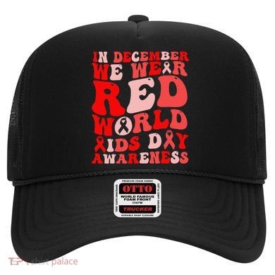 Hiv Awareness Red Ribbon World Aids Day Fighters Hat