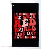Hiv Awareness Red Ribbon World Aids Day Fighters Golf Towel thumb 0