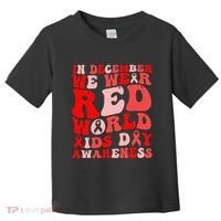 Hiv Awareness Red Ribbon World Aids Day Fighters Toddler T-Shirt thumb 0