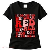 Hiv Awareness Red Ribbon World Aids Day Fighters Women's T-Shirt thumb 0