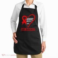 Hiv Awareness Red Ribbon World Aids Day Fighters Apron thumb 2