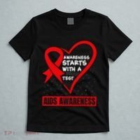 Hiv Awareness Red Ribbon World Aids Day Fighters T-Shirt thumb 5