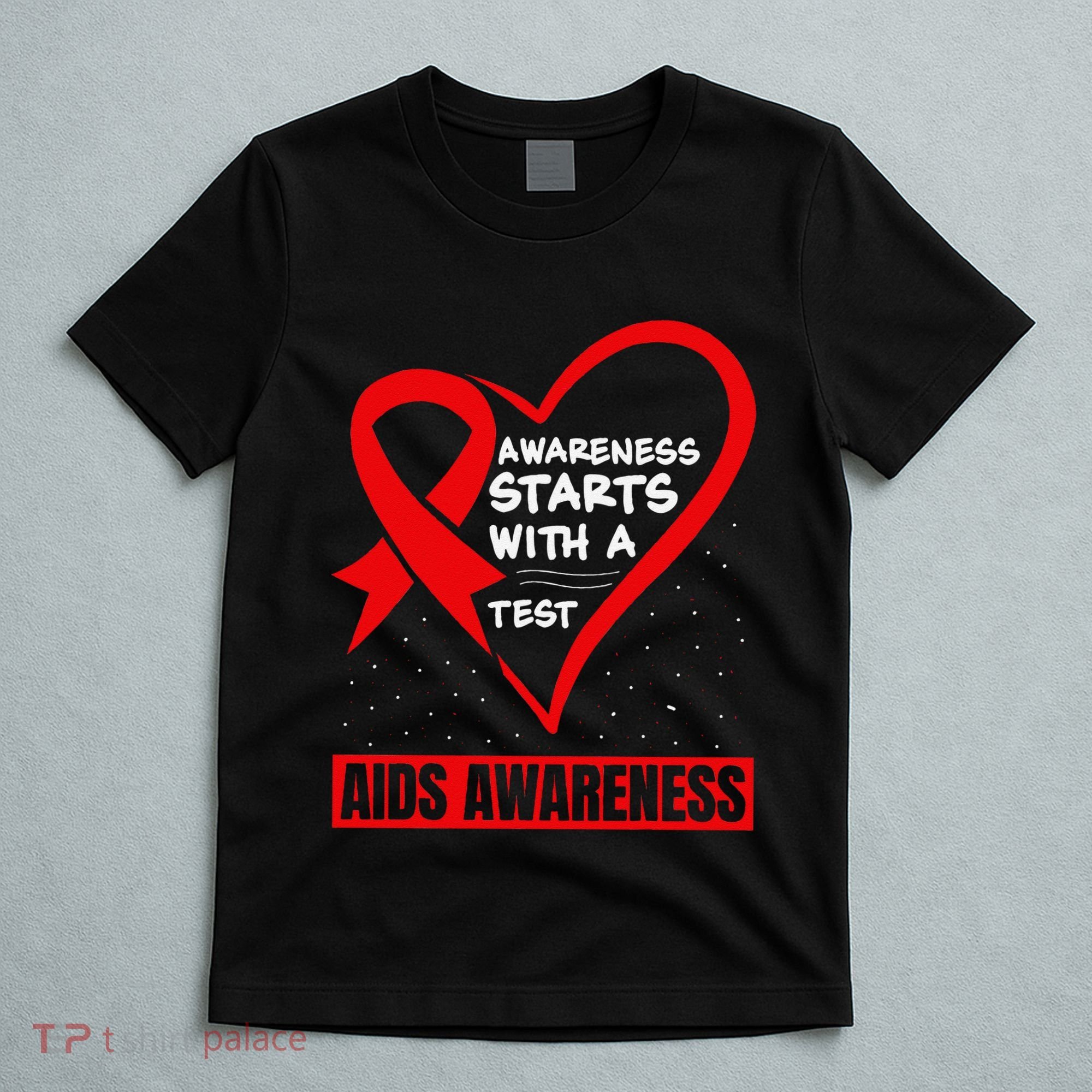 Hiv Awareness Red Ribbon World Aids Day Fighters T-Shirt