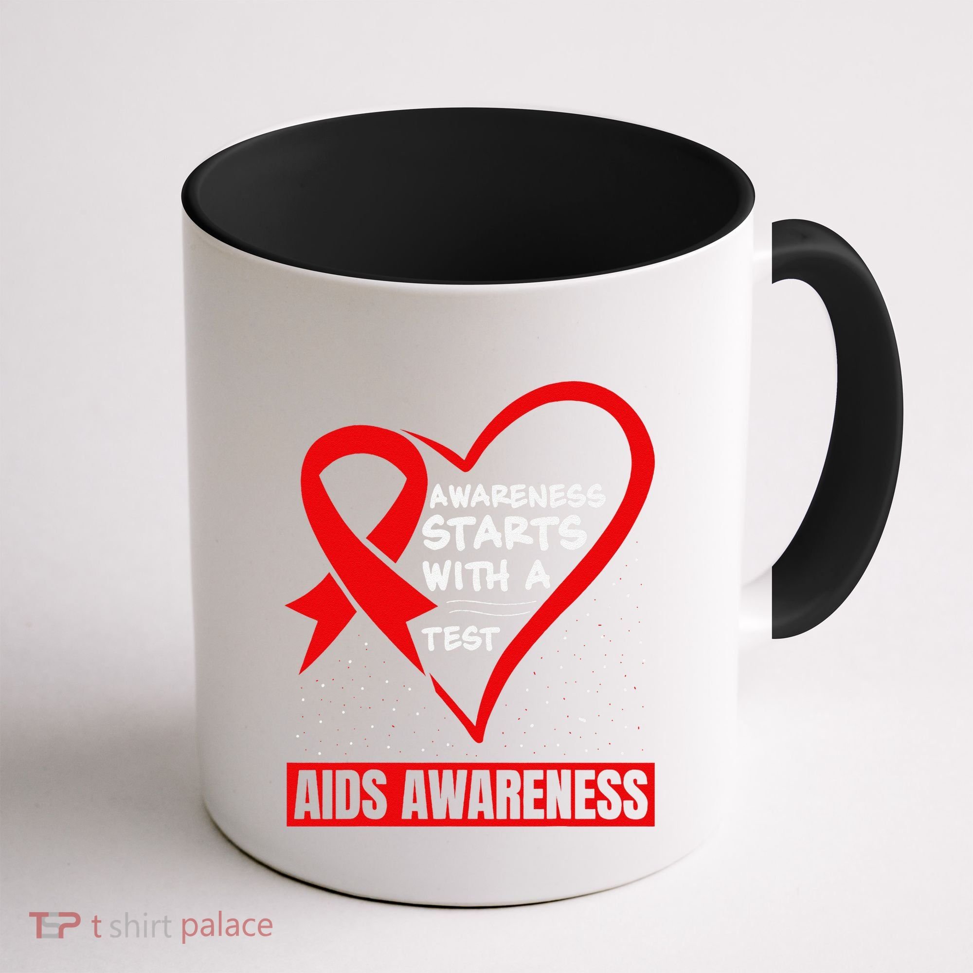 Hiv Awareness Red Ribbon World Aids Day Fighters Coffee Mug