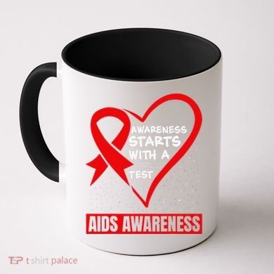 Hiv Awareness Red Ribbon World Aids Day Fighters Coffee Mug