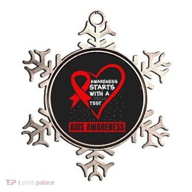 Hiv Awareness Red Ribbon World Aids Day Fighters Ornament