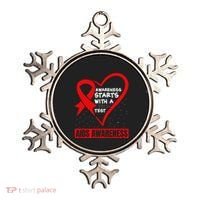 Hiv Awareness Red Ribbon World Aids Day Fighters Ornament thumb 0