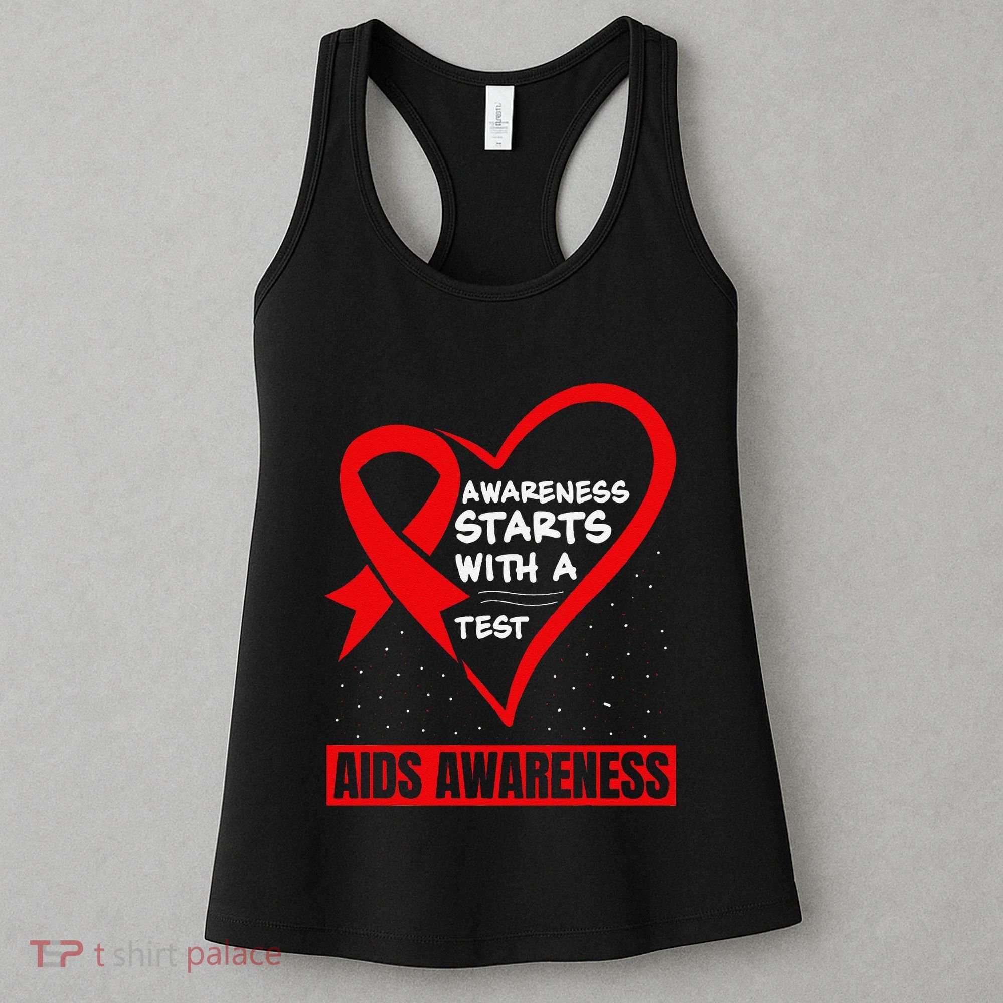 Hiv Awareness Red Ribbon World Aids Day Fighters Women's Tank Top