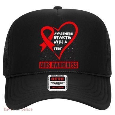 Hiv Awareness Red Ribbon World Aids Day Fighters Hat