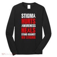 Hiv Awareness Red Ribbon World Aids Day Fighters Long Sleeve Shirt thumb 0