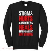 Hiv Awareness Red Ribbon World Aids Day Fighters Sweatshirt thumb 0