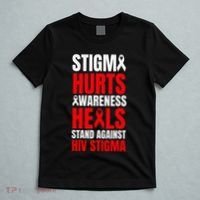 Hiv Awareness Red Ribbon World Aids Day Fighters T-Shirt thumb 5