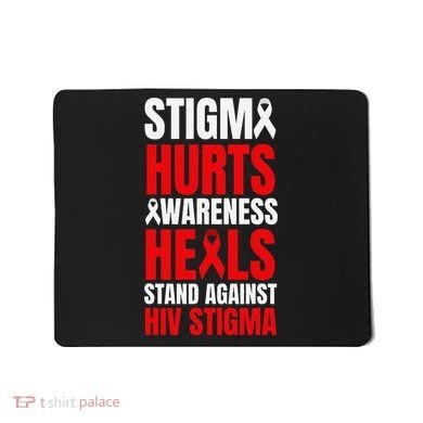 Hiv Awareness Red Ribbon World Aids Day Fighters Mousepad
