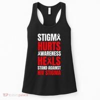 Hiv Awareness Red Ribbon World Aids Day Fighters Women's Tank Top thumb 0