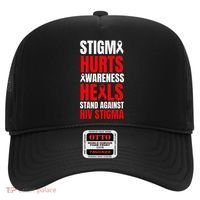 Hiv Awareness Red Ribbon World Aids Day Fighters Hat thumb 0