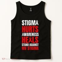 Hiv Awareness Red Ribbon World Aids Day Fighters Tank Top thumb 2