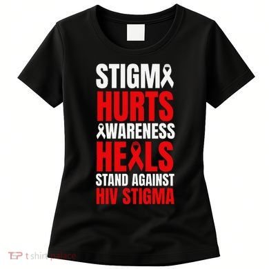 Hiv Awareness Red Ribbon World Aids Day Fighters Women's T-Shirt