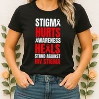 Hiv Awareness Red Ribbon World Aids Day Fighters Women's T-Shirt thumb 2