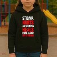 Hiv Awareness Red Ribbon World Aids Day Fighters Kids Hoodie thumb 3