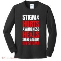 Hiv Awareness Red Ribbon World Aids Day Fighters Kids Long Sleeve Shirt thumb 0