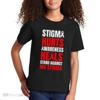 Hiv Awareness Red Ribbon World Aids Day Fighters Kids T-Shirt thumb 2