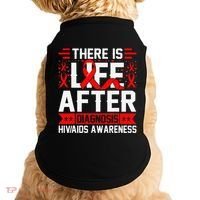 Hiv Awareness Red Ribbon World Aids Day Fighters Doggie Tank thumb 0