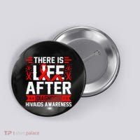 Hiv Awareness Red Ribbon World Aids Day Fighters Button thumb 0