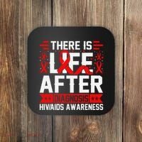Hiv Awareness Red Ribbon World Aids Day Fighters Coaster thumb 0